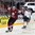 COLOGNE, GERMANY - MAY 7: Latvia's Janis Sprukts #5 celebrates with Zemgus Girgensons #28 and Rihards Bukarts #14 after scoring a first period goal against Slovakia's Jan Laco #50 while Adam Janosik #3 and Mario Bliznak #55 look on during preliminary round action at the 2017 IIHF Ice Hockey World Championship. (Photo by Andre Ringuette/HHOF-IIHF Images)

